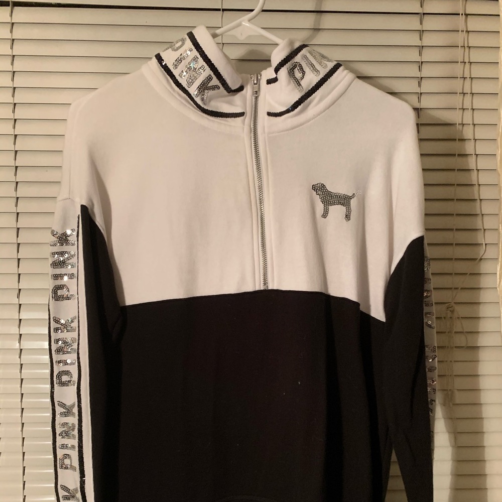 PINK limited edition sparkle 3/4 zip